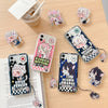 Japanese Anime Kimetsu no Yaiba Demon Slayer Cat Version with Strap & Stand | Tengen Obanai Mitsuri Sanemi - iPhone Case PLUS SE2 XS XR X 11 12 13 14 15 16 16e 17 17e Pro Promax 12mini 13mini