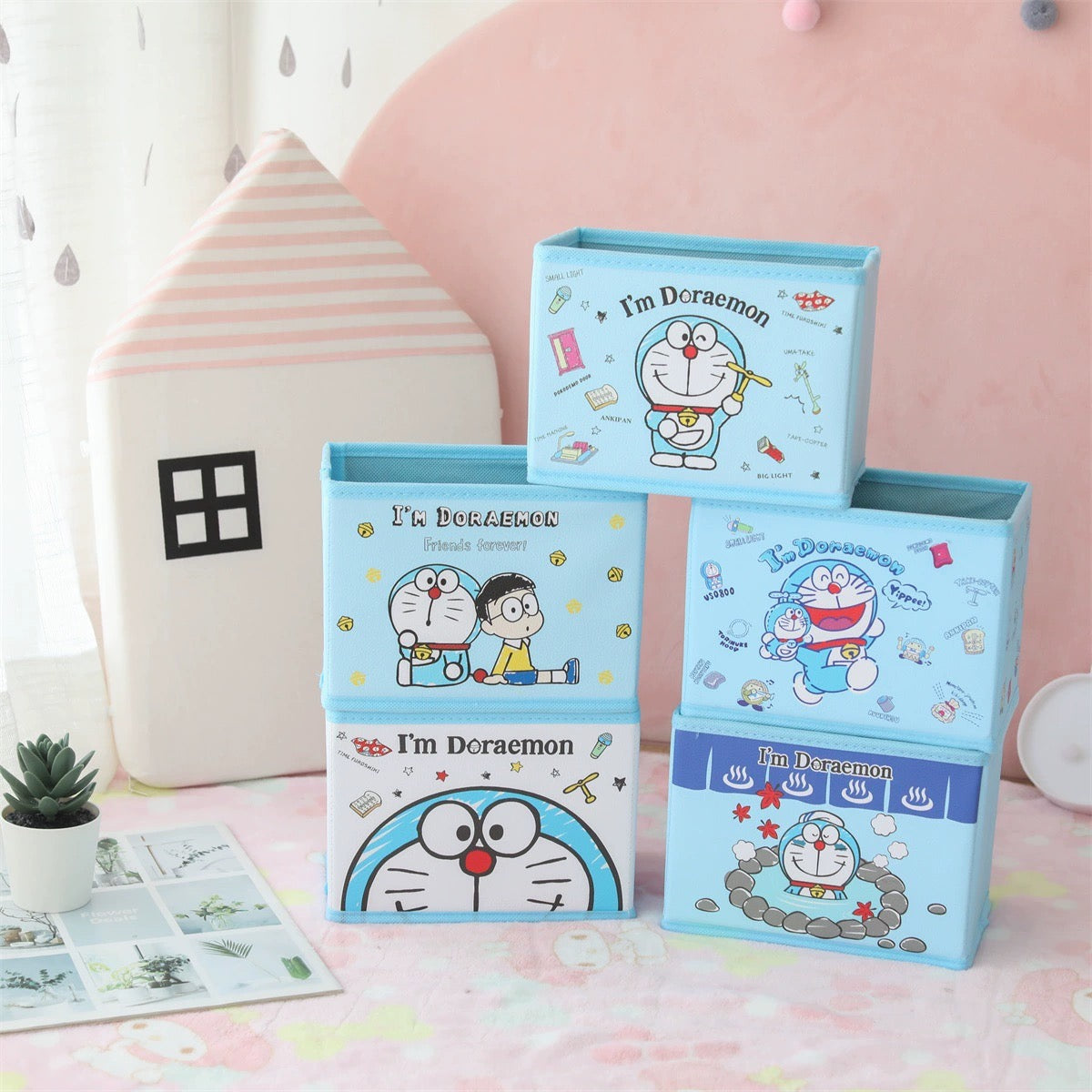 Japanese Cartoon Blue Robot Cat Storage Box | Doraemon - Bedroom Girl Gift