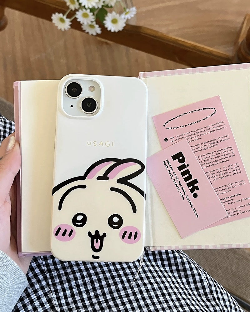 Japanese Cartoon ChiiKawa Hachiware Usagi iPhone Case 11 12 13 14 15 Pro Promax KawaiiGiftLand