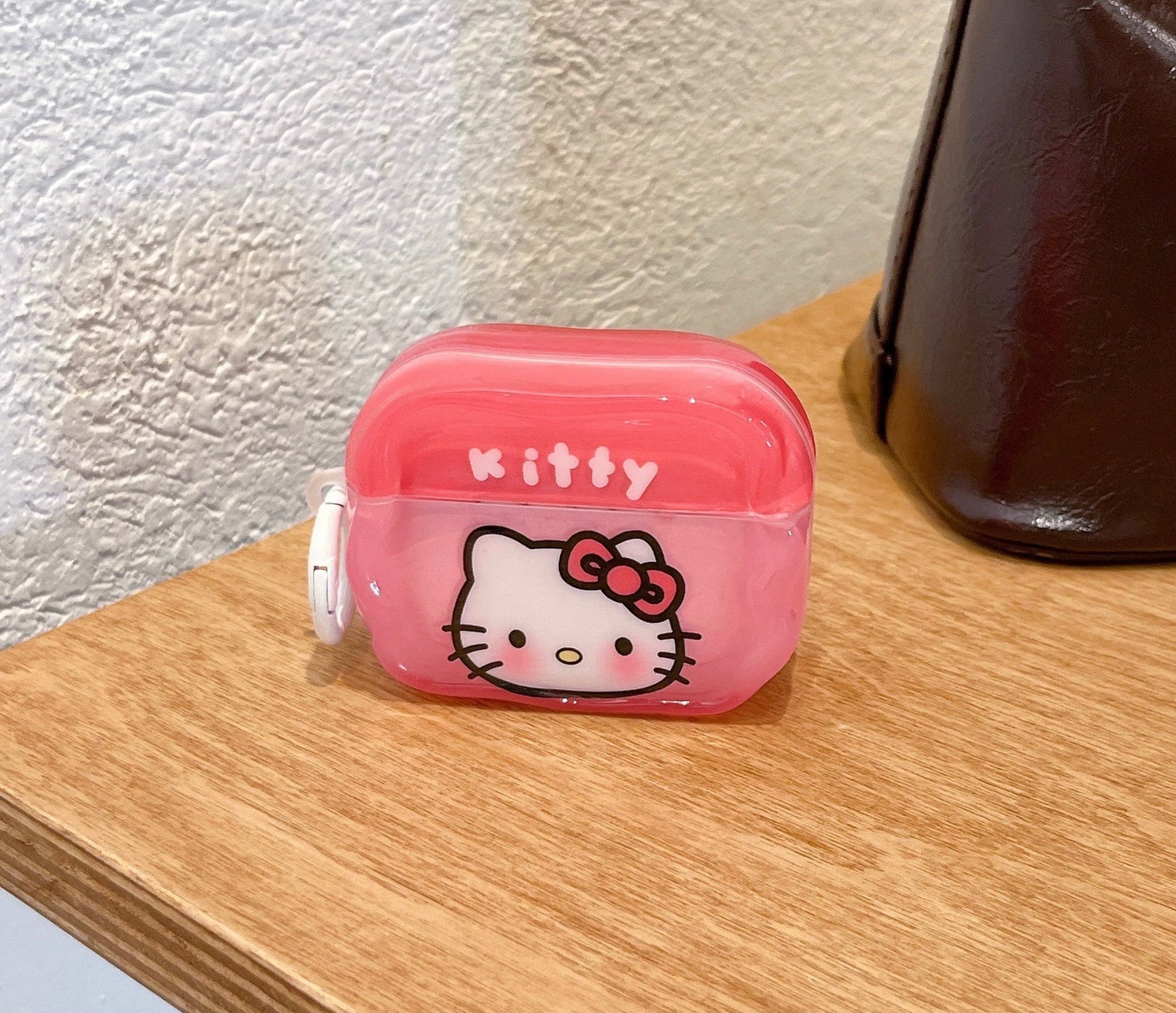 Japanese Cartoon Candy Colour Hello Kitty My Melody Kuromi Pompompurin Pochacco Red Pink Purple Yellow Blue with Keychain - AirPods AirPodsPro AirPods3 AirPods4 Case KawaiiGiftLand