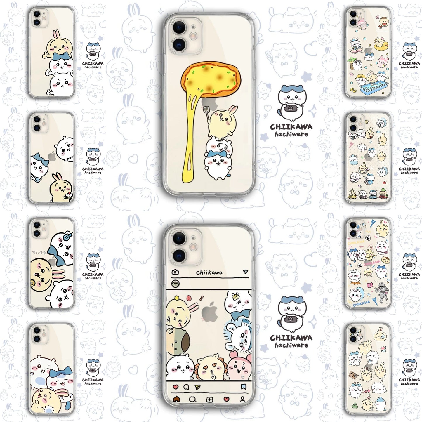 Japanese Cartoon Chiikawa Clean Case | Happy Fun Part1 - Phone Case Samsung Galaxy S26 S25 S24 S23 S22 S21 FE Ultra