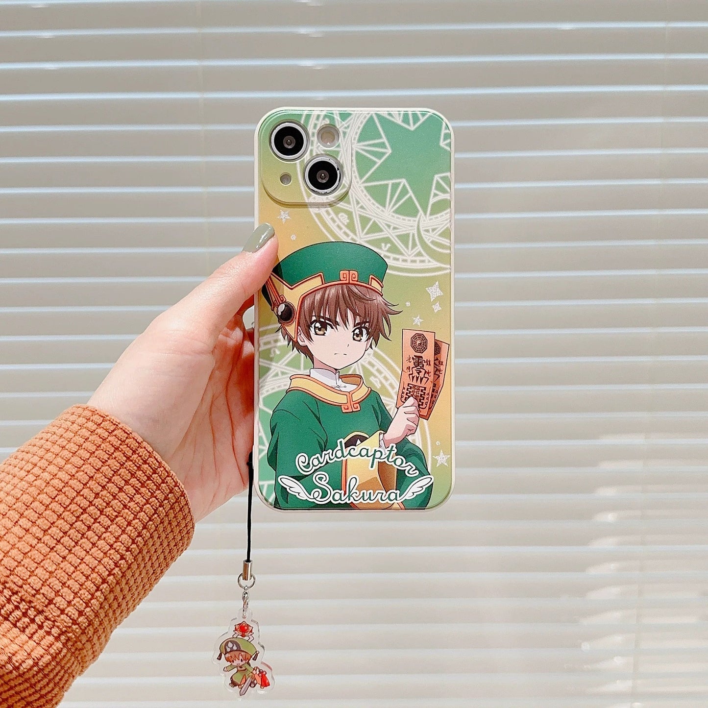 CardCaptorSakura Colourful White Case | Sakura & Syaoran Li - iPhone Case 7 8 PLUS SE2 XS XR X 11 12 13 14 15 16 Pro Promax 12mini 13mini KawaiiGiftLand
