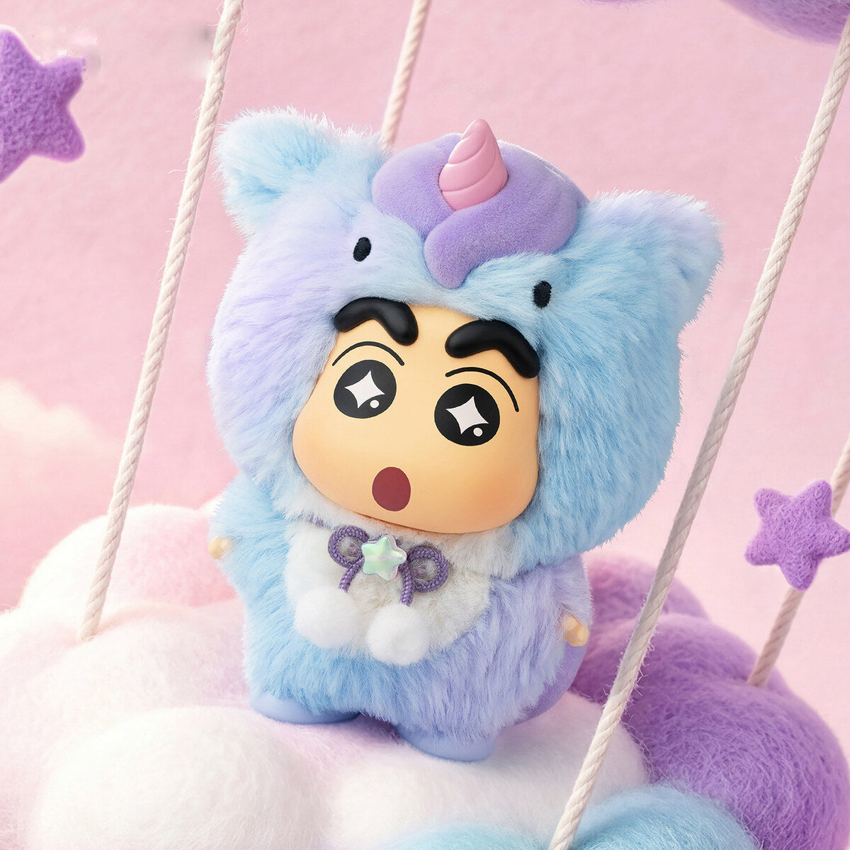 Close-up of the Shining Unicorn secret design on a cloud swing
