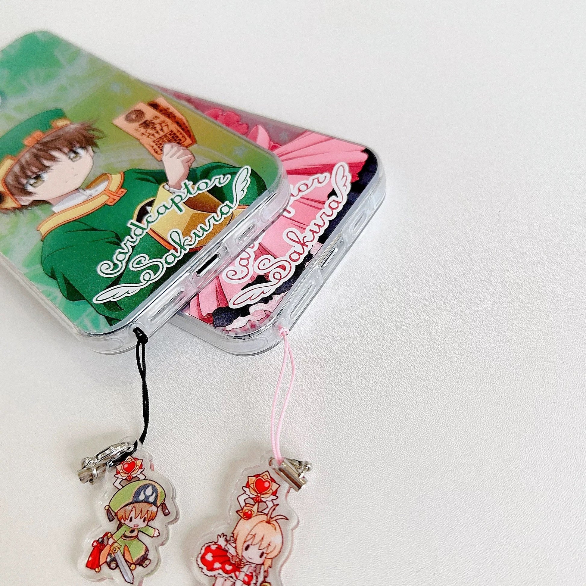 CardCaptorSakura Colourful Laser Case | Sakura & Syaoran Li - iPhone Case 7 8 PLUS SE2 XS XR X 11 12 13 14 15 16 Pro Promax 12mini 13mini KawaiiGiftLand