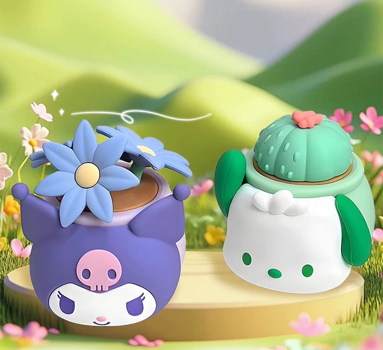 Sanrio Characters Potted Series Of Ornaments | Hello Kitty My Melody Kuromi Cinnamoroll Pompompurin Pochacco - Collectable Toys Kawaii Items - KawaiiGiftLand
