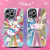 Japanese Cartoon ChiiKawa Laser Case | Sushi Car & Fighting Chiikawa Hachiware Usagi Rainnbow Light - Phone Case Samsung Galaxy S26 S25 S24 S23 S22 S21 FE Ultra Edge