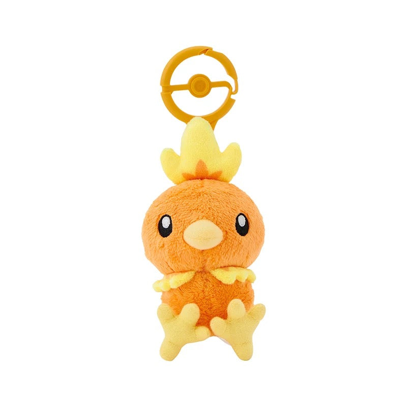 Japan Cartoon Pokemon Center Pokeball Keychain 2nd & 3rd Generation | Chikorita Cyndaquil Totodile Treecko Torchic Mudkip - Mascot Mini Plush Doll KawaiiGiftLand