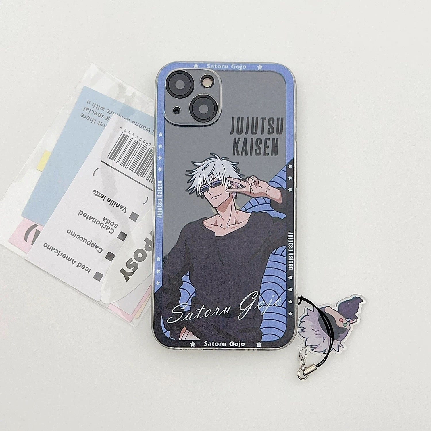 Japanese Anime Jujutsu Kaisen Clean Phone Case with Strap | Satoru Yuji Megumi Inumaki Toge - iPhone Case 7 8 PLUS SE2 XS XR X 11 12 13 14 15 16 Pro Promax 12mini 13mini KawaiiGiftLand