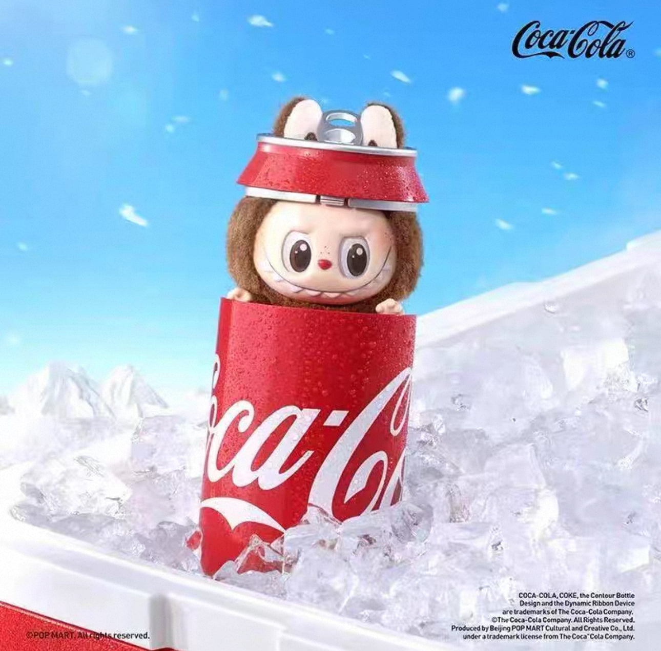 Popmart The Monster X Soft Drinks Limited Edition | Vinyl Face Plush Doll Figure Keychain - 15cm Kasing Lung Zimomo Labubu Toy Collection