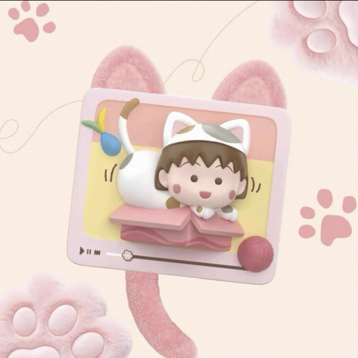 Favorite Box design - Chibi Maruko-chan cat-ear fridge magnet blind box figure