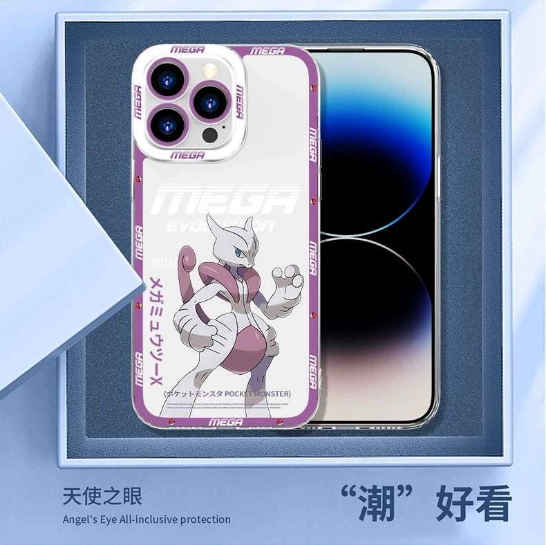 Japan Cartoon Pokemon Mega Evolution | Groudon - iPhone Case 6 7 8 PLUS SE2 XS XR X 11 12 13 14 15 16 16e Pro Promax 12mini 13mini