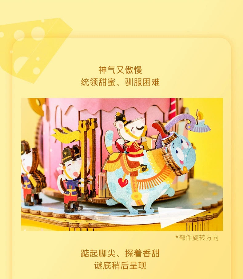 Craft Kits Wooden Music Box | Mystery Night Dreams - DIY Handmade Mini World Miniature Gift