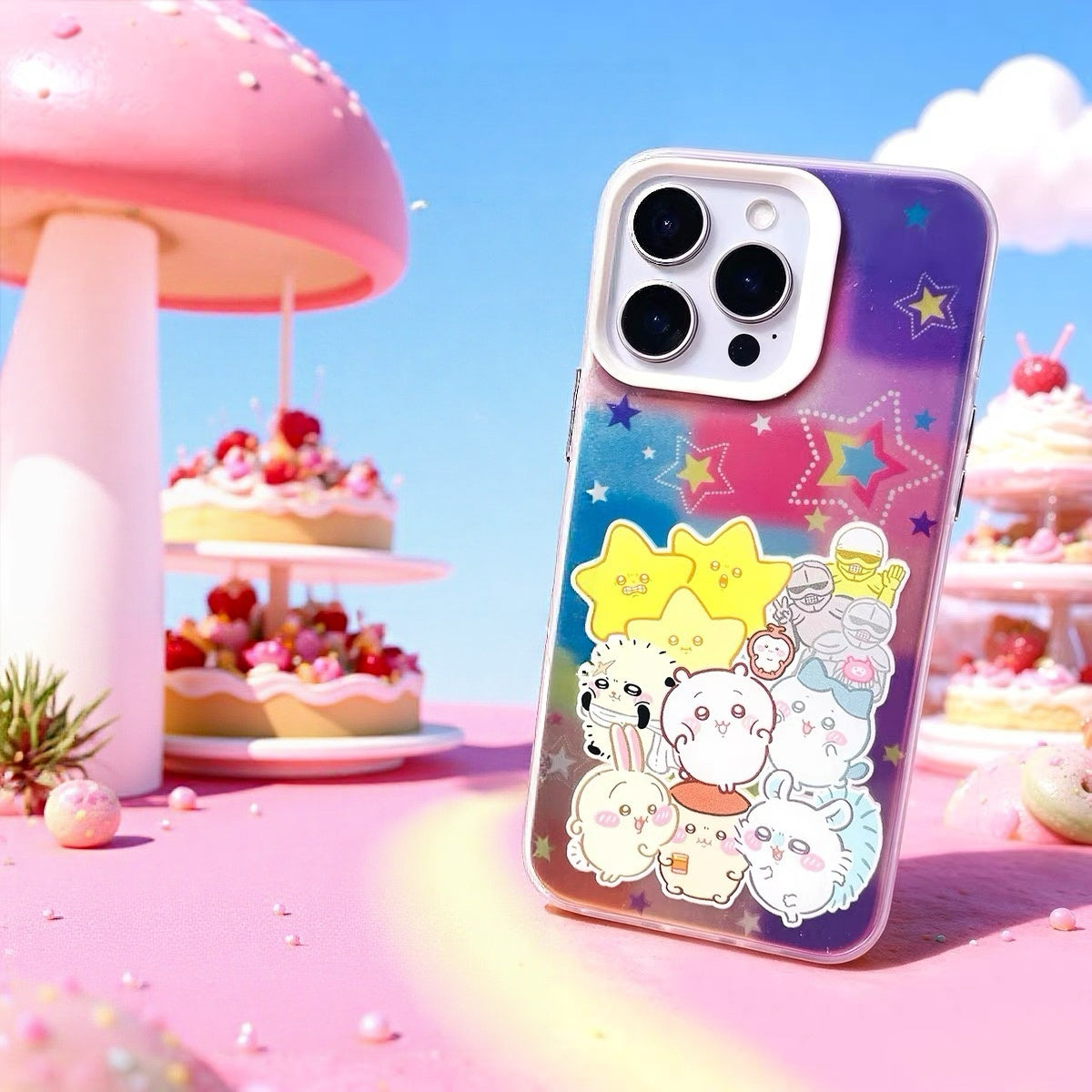 Japanese Cartoon ChiiKawa Group Laser Case | Group Together 2 Styles - iPhone Case 11 12 13 14 15 16 16e 17 17e 18 Pro Promax