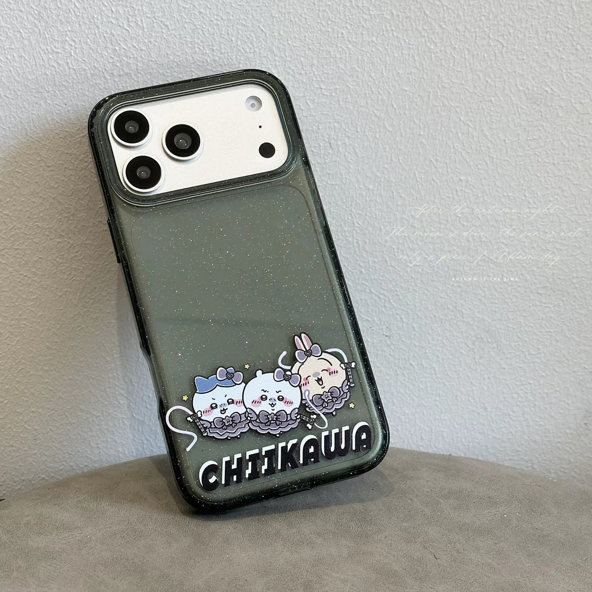 Japanese Cartoon ChiiKawa Gittler Black Clear Case | Devil Group Chiikawa Hachiware Usagi - Phone Case Samsung Galaxy S26 S25 S24 S23 S22 S21 FE Ultra Edge