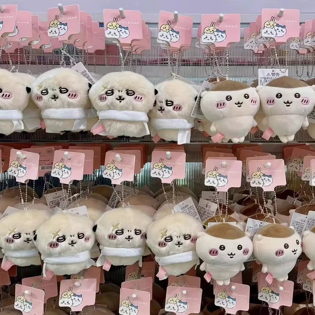 ChiiKawa X Miniso | Kurimanju Rakko Keychain - Kawaii Mini Plush Doll Cute Doll Decoration KawaiiGiftLand