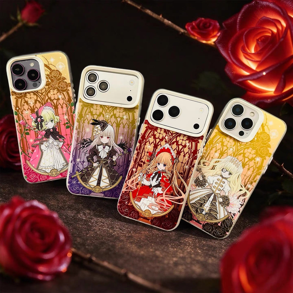 Japanese Anime Rozen Maiden Laser Case Part 1 | Shinku Suigintou Souseiseki Suiseiseki Hinaichigo Kanaria Kirakishou 7 Styles - Phone Case Samsung Galaxy S26 S25 S24 S23 S22 S21 FE Ultra Edge