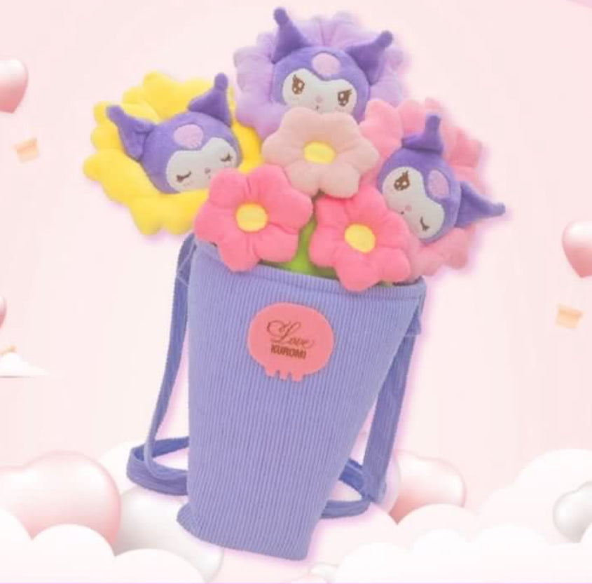 Sanrio x 7-11 Valentine Limited Edition | Kuromi Pastel Flowers Bouquet Bag Gift Box - Valentine Wedding Gift