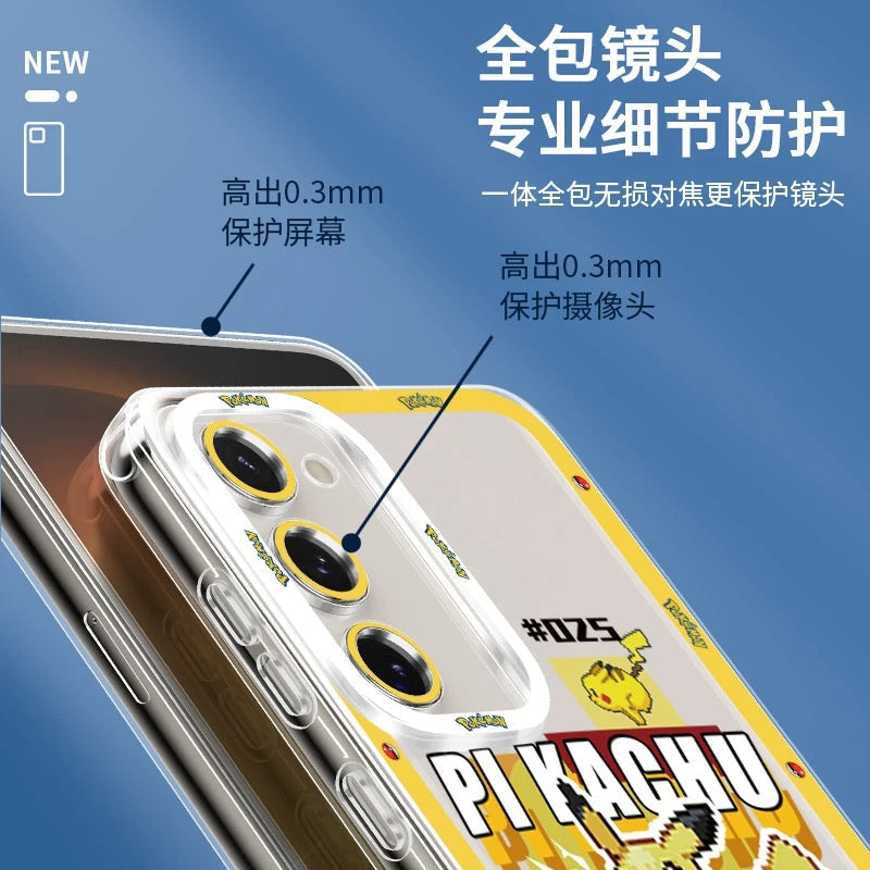 日本漫画 ポケモンゲーム ピクセルバージョン | ミライドン コライドン - スマホケース Samsung Galaxy S26 S25 S24 S23 S22 S21 FE Ultra Edge