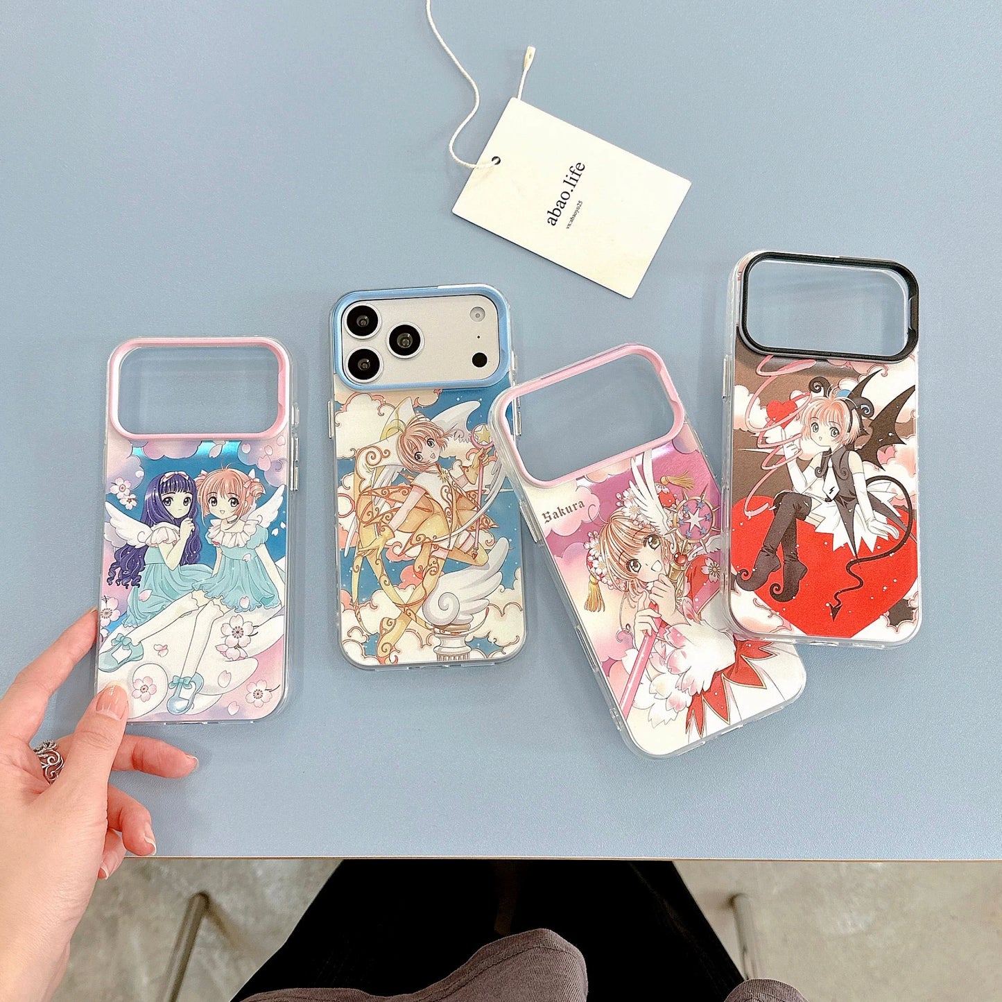 CardCaptorSakura Retro Comic Laser Case | Part 2 Couple Style Sakura Syaoran Tomoyo - Phone Case Samsung Galaxy S26 S25 S24 S23 S22 S21 FE Ultra Edge