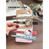 Sanrio Hello Kitty Extra Large Duckbill Bar Hair Clip Set - 12.5cm Aluminium Clips for Bangs & Side Hair