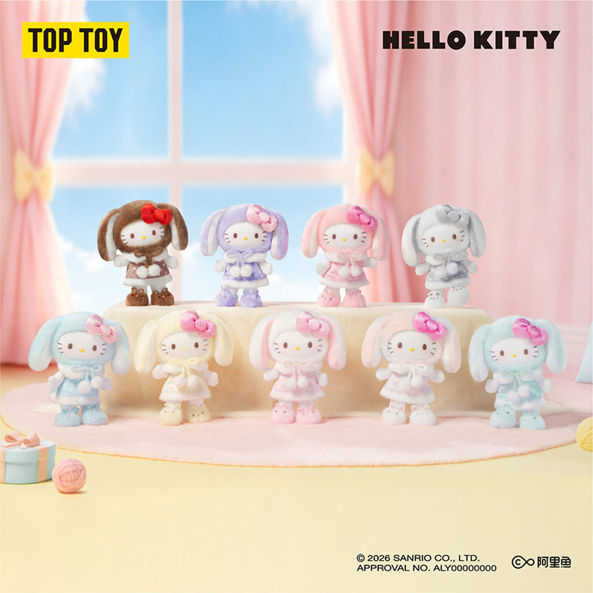 TOPTOY Hello Kitty Lop Ear Bunny series all designs group