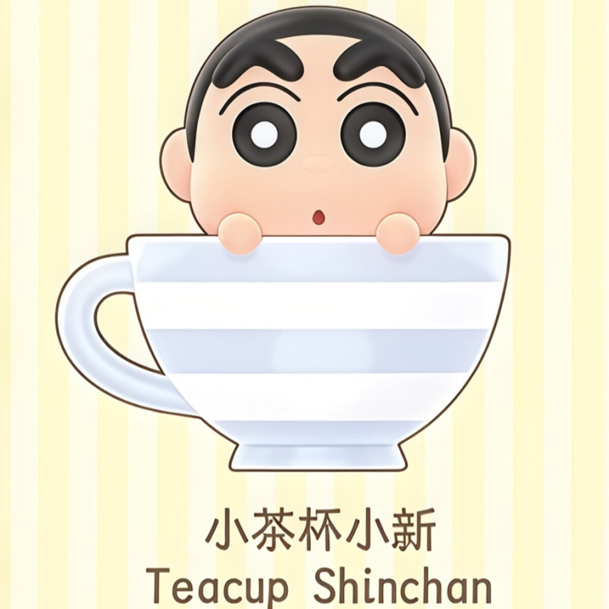 Teacup Shinchan mini figure from the TOPTOY Crayon Shin-chan x Cinnamoroll Teacup Series
