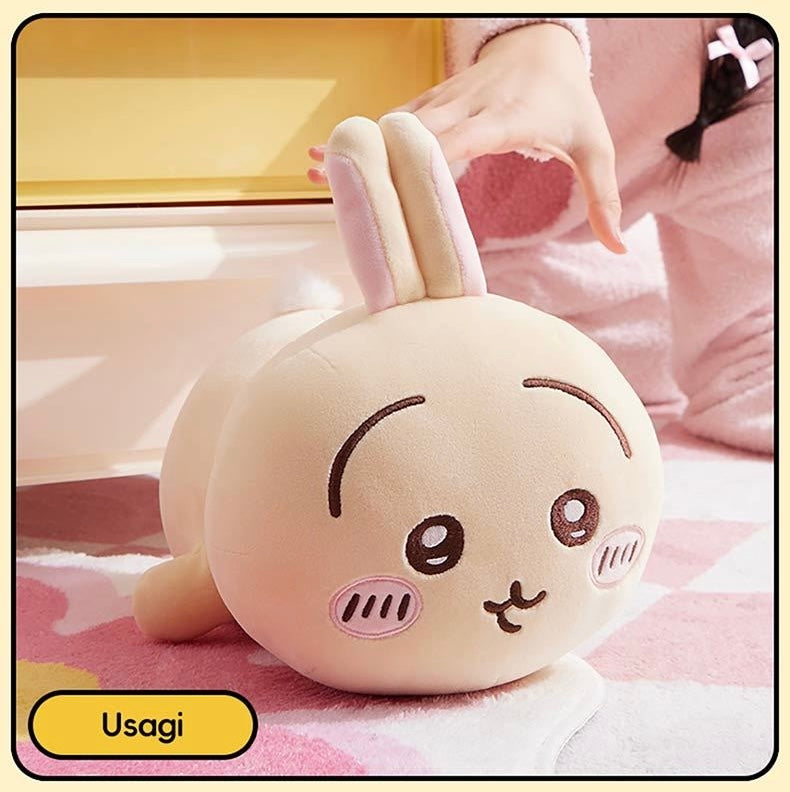 ChiiKawa X Miniso | ChiiKawa Hachiware Usagi Momonga Lying Down - 25cm Plush Doll Kawaii items Room Decoration doll KawaiiGiftLand