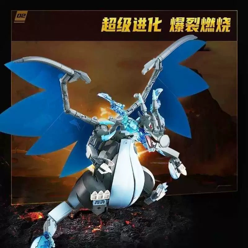 Pokemon Character Evolution Series Part 2 | Dark Charizard X Ash-Greninja - Building Blocks Toy Collections KawaiiGiftLand