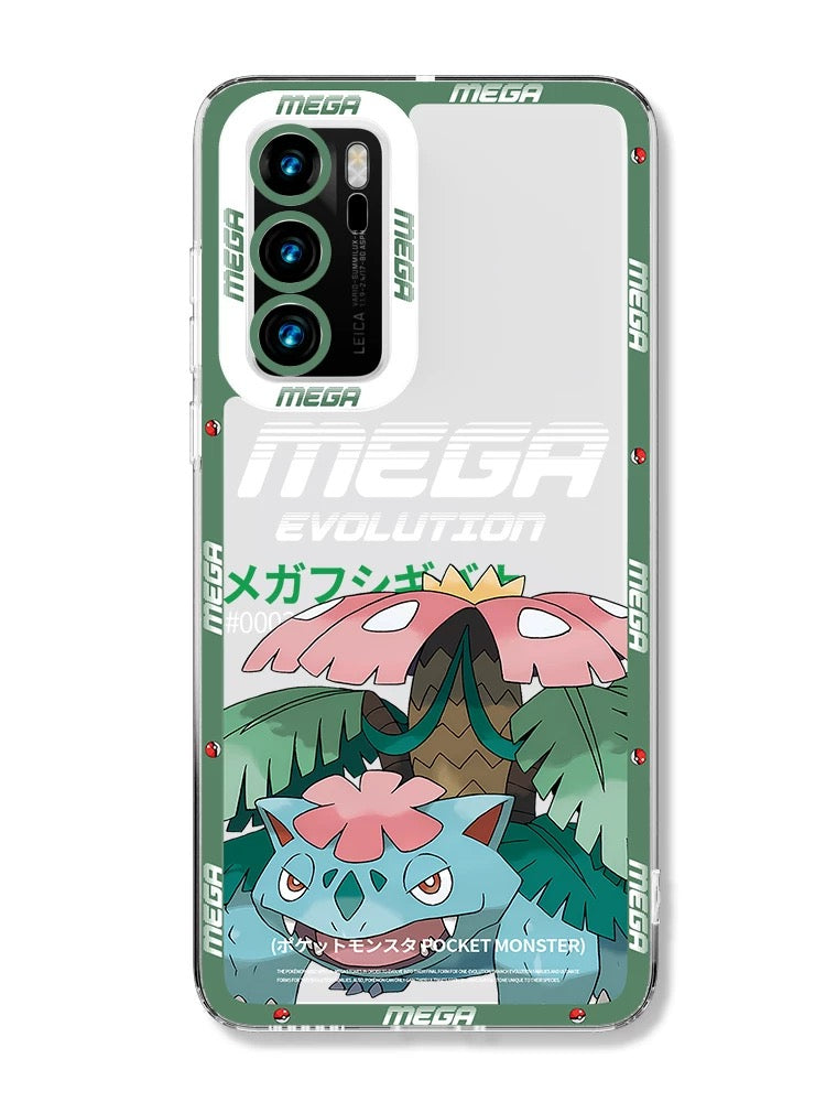 Japan Cartoon Pokemon Mega Evolution | Gardevoir Blaziken Gyarados Mewtwo Y Steelix Kyogre Alakazam Sceptile - Phone Case Samsung Galaxy S26 S25 S24 S 23 S22 S21 FE Ultra Edge