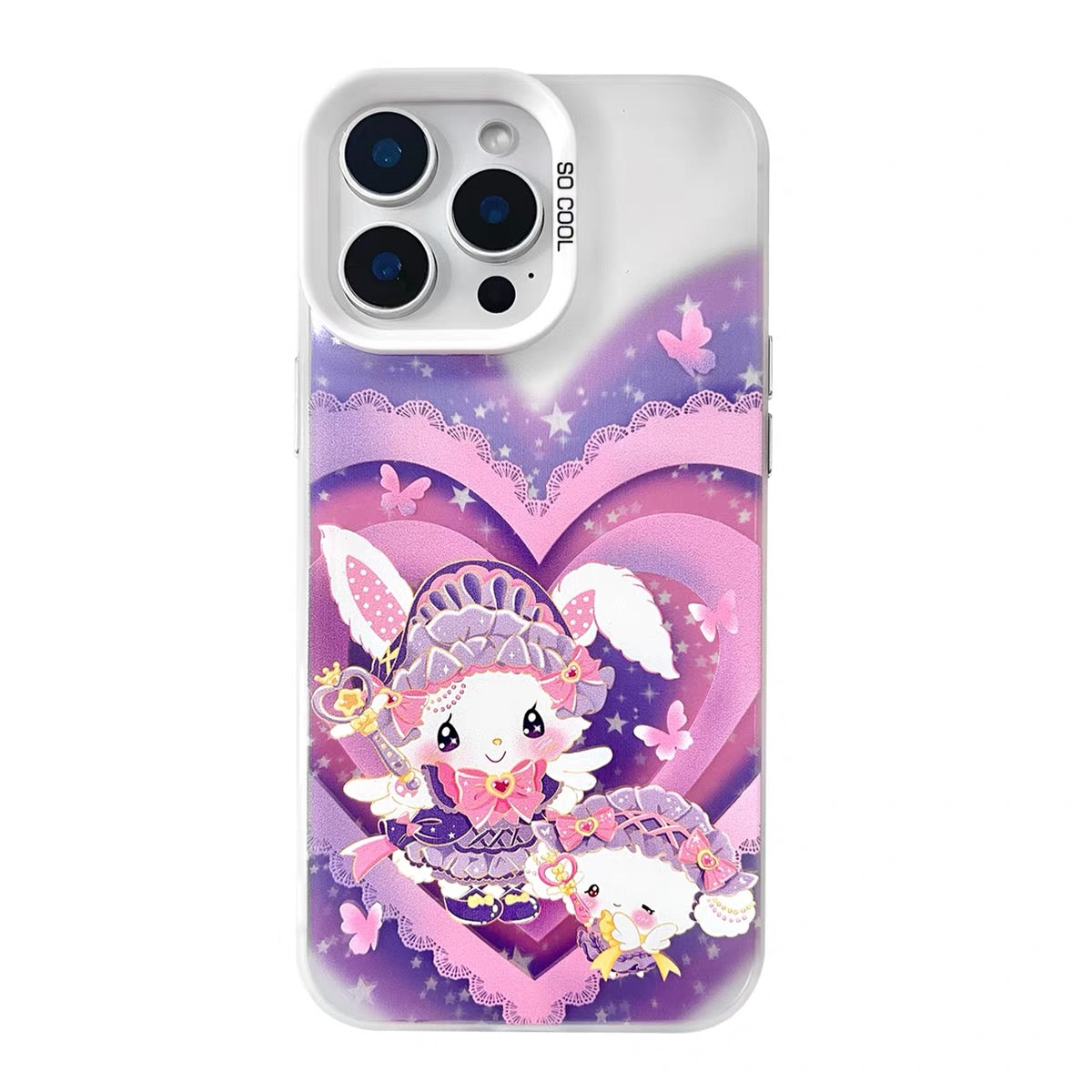 Japanese Cartoon Sanrio Magic Girl Lolita Laser Case | My Melody Kuromi Wish Me Mell & Cogimyun 3 Styles - Phone Case Samsung Galaxy S26 S25 S24 S23 S22 S21 FE Ultra Edge
