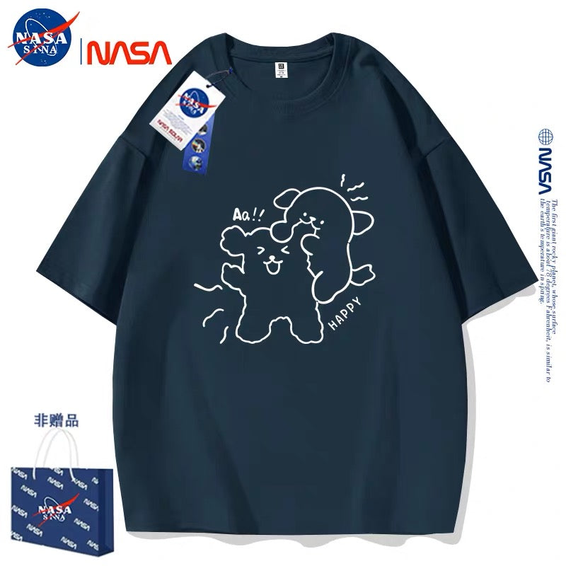 Cute Cartoon Doggie Maltese Puppy Style T-Shirt Series | Sweet Couple Part1 - Kawaii Fashion Items for Child & Adult Matching outfits for Parents and Children