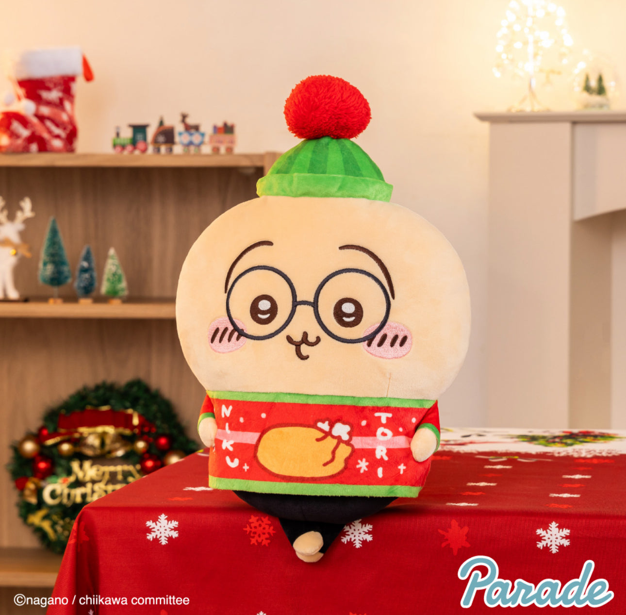 Japan ChiiKawa Prize | 2024 Merry Christmas Chiikawa Hachiware Usagi Plush Doll - Kawaii items Room Decoration doll KawaiiGiftLand