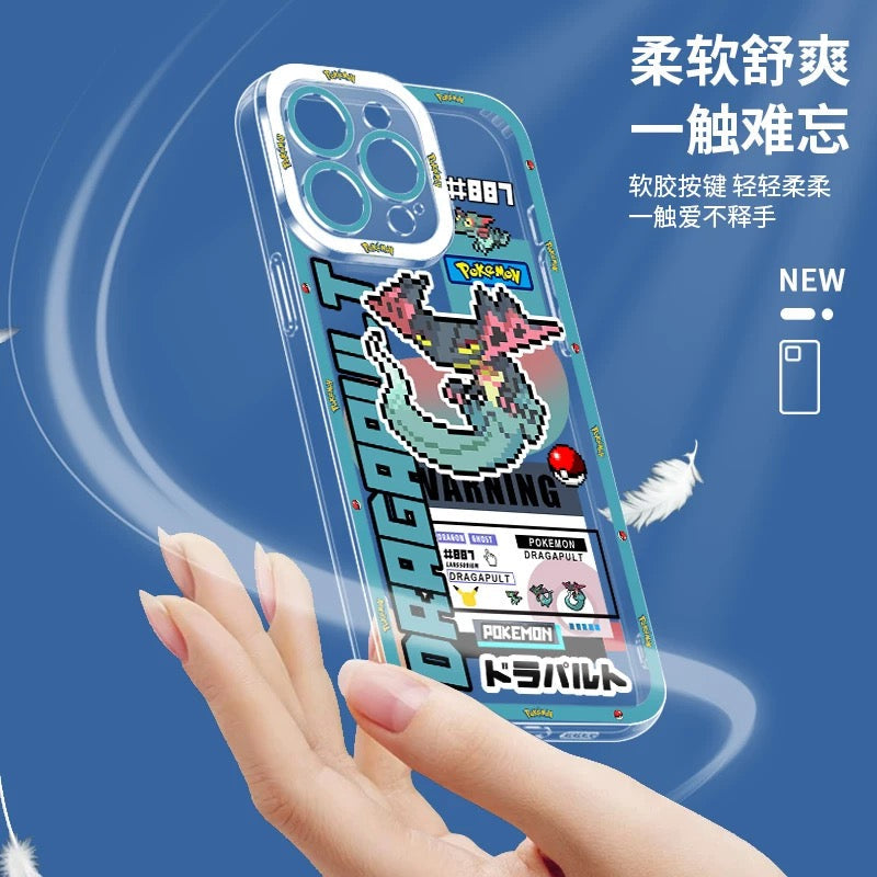 Japan Cartoon Pokemon Game Pixel Version | Miraidon Koraidon - iPhone Case PLUS SE2 XS XR X 11 12 13 14 15 16 16e 17 17e 18 Pro Promax 12mini 13mini