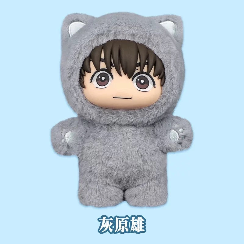 Eaki X Jujutsu Kaisen Part 1 Series Limited Edition | Cat Ear Plushie Satoru Geto Suguru Nanami Ieiri Shoko Fushiguro Toji Haibara Yu - Vinyl Face Plush Doll Figure Keychain Collectable Toys Mystery Blind Box