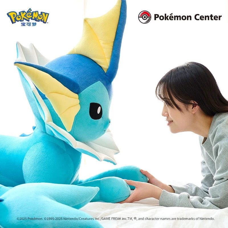 [Pre Order] Japan Cartoon Pokemon Center Eevee Evolution Evolve 1:1 Plush Doll | Vaporeon Jolteon Flareon - Super Giant Plush Doll  Kawaii Decoration KawaiiGiftLand