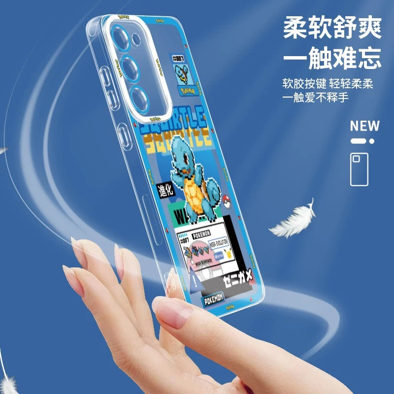 日本漫画 ポケモンゲーム ピクセルバージョン | ミライドン コライドン - スマホケース Samsung Galaxy S26 S25 S24 S23 S22 S21 FE Ultra Edge
