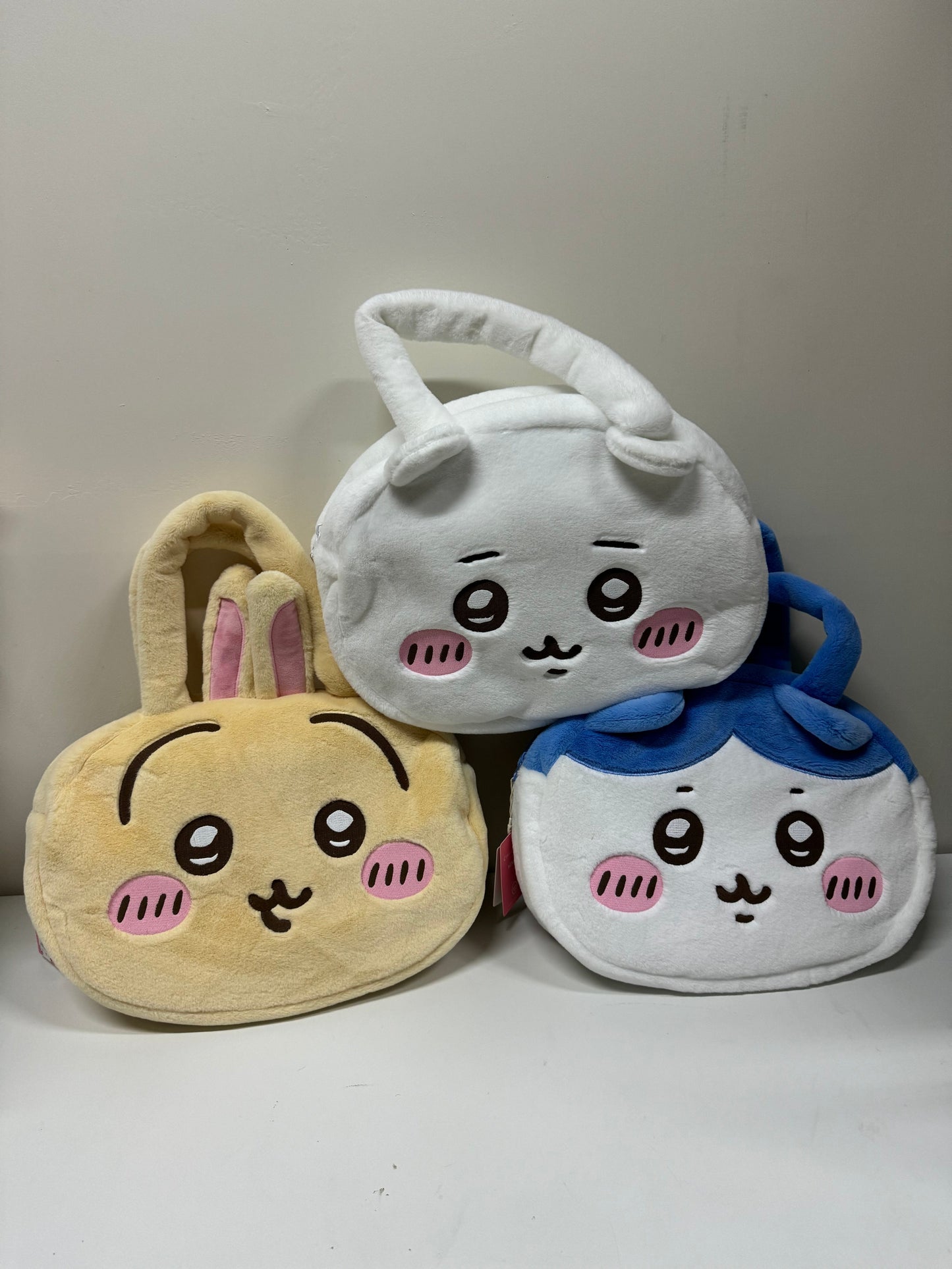 ChiiKawa X Miniso | ChiiKawa Hachiware Usagi Big Head Plush Bag - Kawaii items Room Decoration KawaiiGiftLand