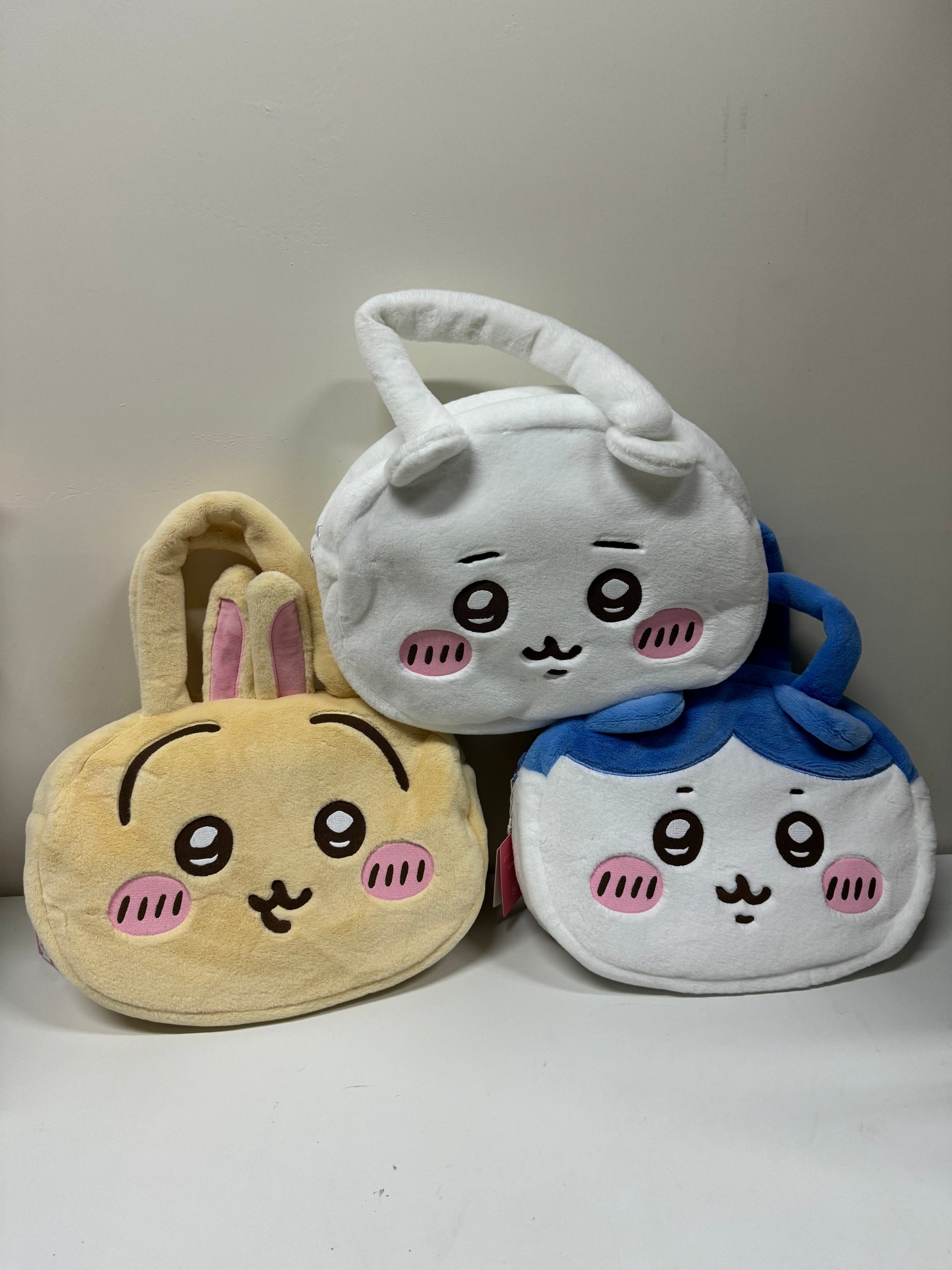ChiiKawa X Miniso | ChiiKawa Hachiware Usagi Big Head Plush Bag - Kawaii items Room Decoration KawaiiGiftLand