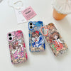 Japanese Cartoon CardCaptorSakura Layer Glass Window Version | Pink Blue Orange - Phone Case Samsung Galaxy S26 S25 S24 S23 S22 S21 FE Ultra Edge