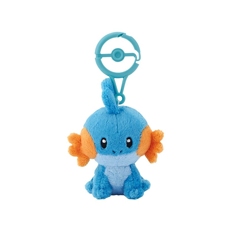 Japan Cartoon Pokemon Center Pokeball Keychain 2nd & 3rd Generation | Chikorita Cyndaquil Totodile Treecko Torchic Mudkip - Mascot Mini Plush Doll KawaiiGiftLand