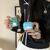 Japanese Cartoon Classical Cinnamoroll Pochacco Sky Blue Mint Green with Keychain - AirPods AirPodsPro AirPods3 AirPods4 Case