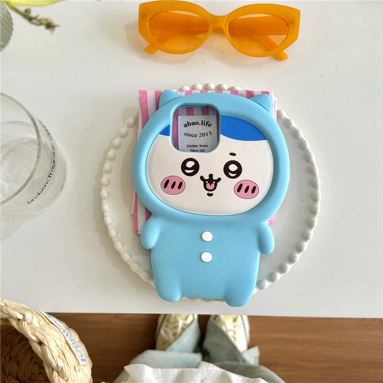 Japanese Cartoon ChiiKawa Pajamas Party Silicone | Hachiware Usagi - iPhone Case 15 14 13 12 11 Pro ProMax KawaiiGiftLand