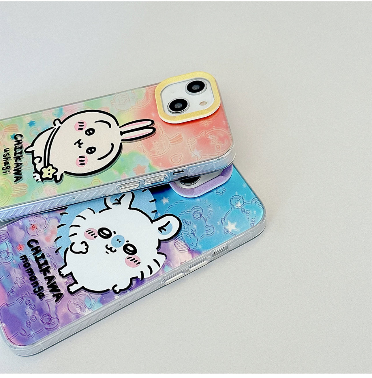 Japanese Cartoon iPhone Case with Strap | Laser Outing ChiiKawa Hachiware Usagi Momonga - iPhone CasePhone Case  7 8 PLUS SE2 XS XR X 11 12 13 14 15 16 Pro Promax 12mini 13mini KawaiiGiftLand