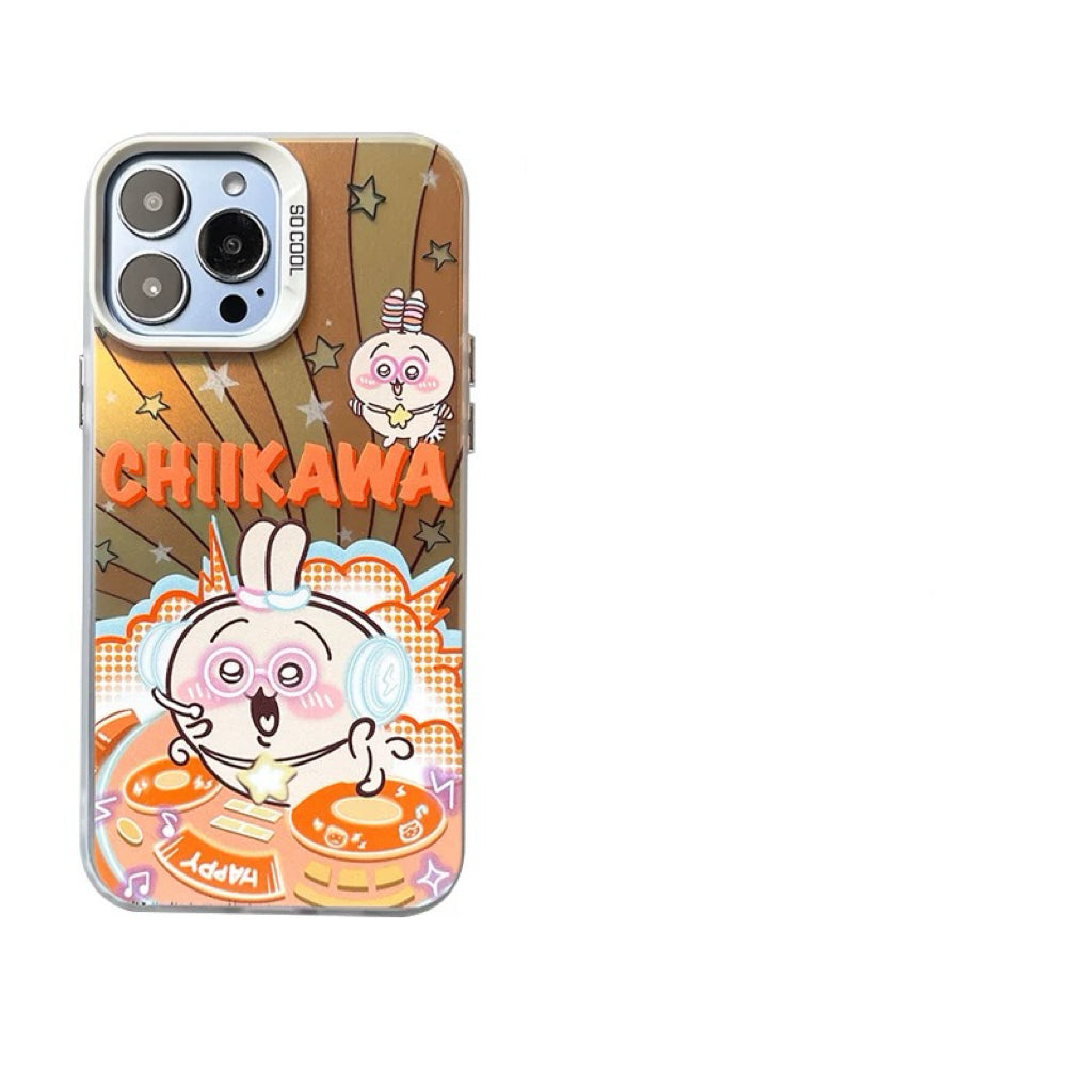 Japanese Cartoon ChiiKawa DJ Music Player | ChiiKawa Hachiware Usagi Momonga - iPhone Case 11 12 13 14 15 16 Pro Promax KawaiiGiftLand