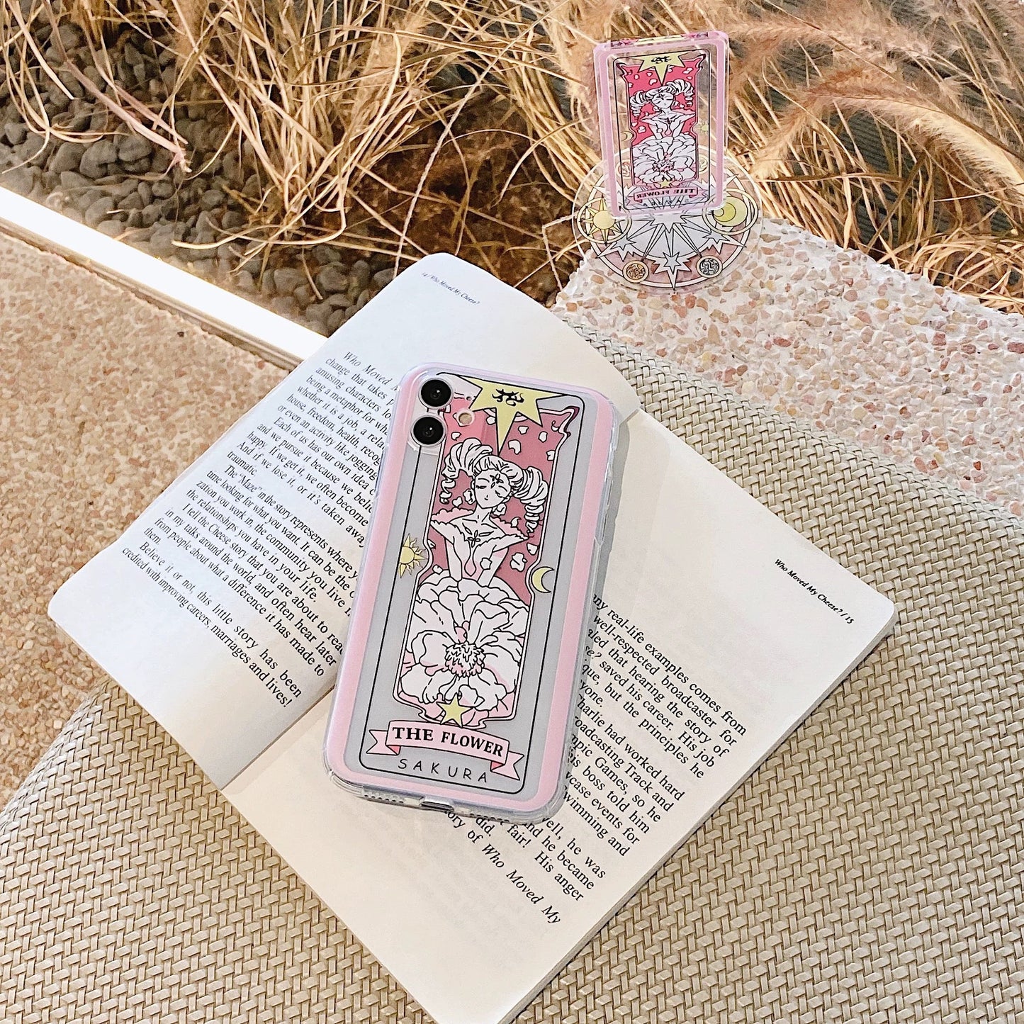 Cardcaptor Sakura Card Version Part 6 with Stand & Strap | The Flower & The Watery - Phone Case Samsung Galaxy Z Flip Fold 3 4 5 6 7