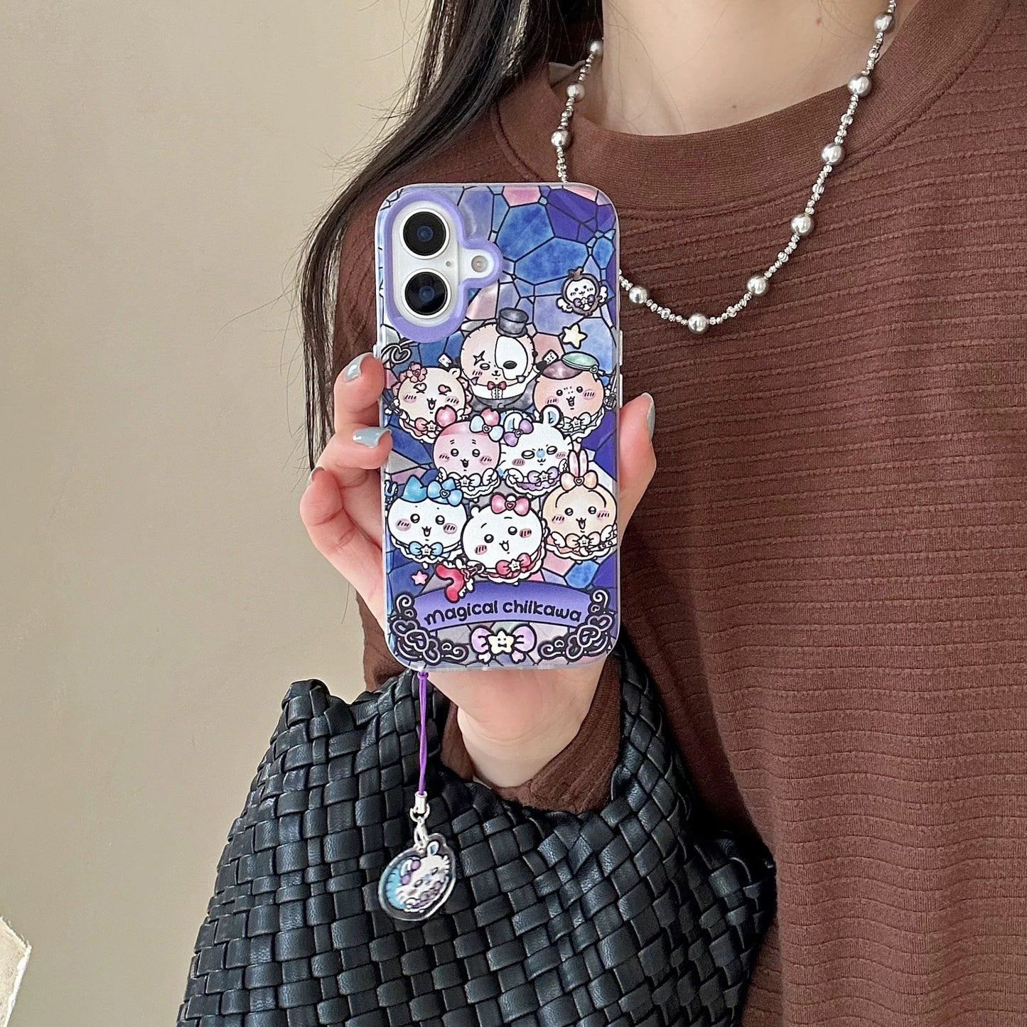 Japanese Cartoon Chiikawa Group | Magic Girl & Party Group - iPhone Case 7 8 PLUS SE2 XS XR X 11 12 13 14 15 16 16e Pro Promax 12mini 13mini KawaiiGiftLand
