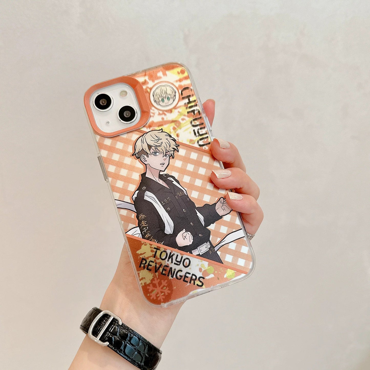Japanese Anime Tokyo Revengers Laser Phone Case | Mikey Takemichi Draken Chifuyu - iPhone Case 7 8 PLUS SE2 XS XR X 11 12 13 14 15 16 Pro Promax 12mini 13mini KawaiiGiftLand