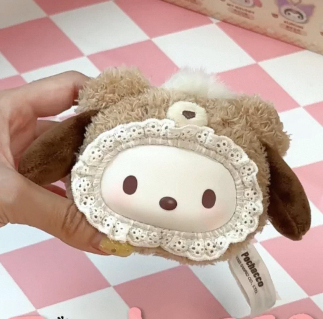 TopToy Sanrio Characters Fluffy Teddy Bear | Hello Kitty My Melody Kuromi Cinnamoroll Pompompurin Pochacco - Vinyl Face Plush Doll Collectable Toys Mystery Blind Box