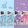 Japanese Cartoon Sanrio Digital Angel Laser Case | My Melody Kuromi 4 Styles - iPhone Case 11 12 13 14 15 16 16e 17 17e 18 Pro Promax