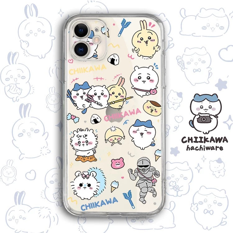 Japanese Cartoon Chiikawa Clean Case Happy Fun Part1 - iPhone Case PLUS SE2 11 12 13 14 15 16 17 Pro Promax 12mini 13mini alternate product view 13